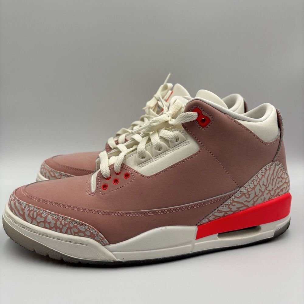 Mens Size 10/Womens Size 11.5 Air Jordan 3 Retro Rust Pink Sneakers CK9246-600